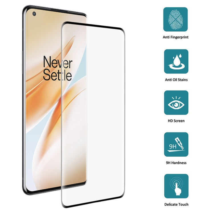 For OnePlus 8 Pro 3D Curved Edge Full Screen Tempered Glass Film by buy2fix