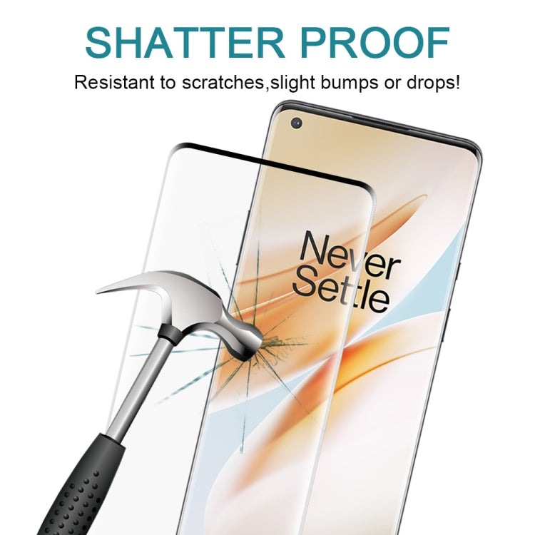 For OnePlus 8 Pro 3D Curved Edge Full Screen Tempered Glass Film by buy2fix