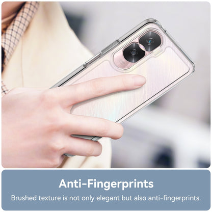 For Honor 90 Lite Colorful Series Acrylic Hybrid TPU Phone Case(Transparent) - Honor Cases by buy2fix | Online Shopping UK | buy2fix