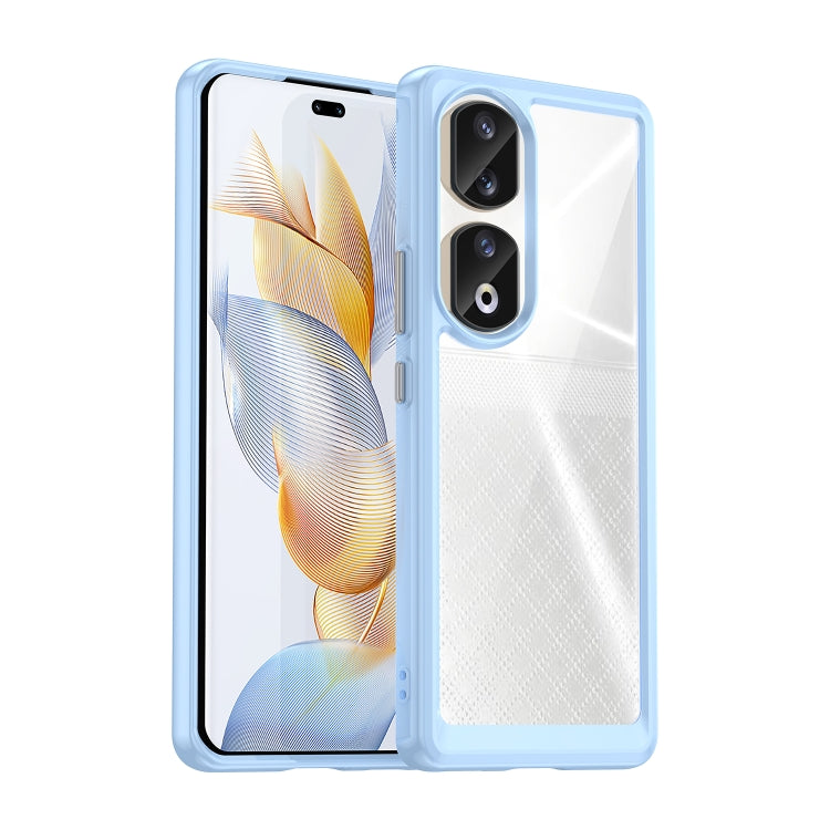 For Honor 90 Pro Colorful Series Acrylic Hybrid TPU Phone Case(Blue) by buy2fix