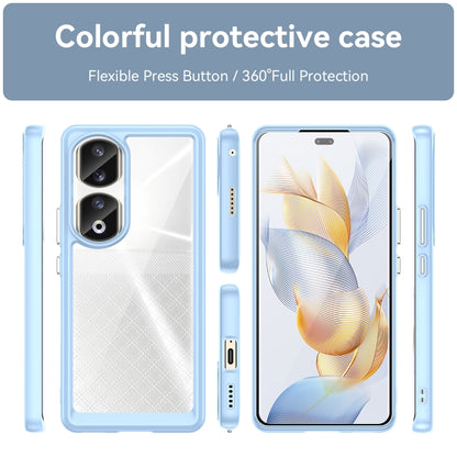 For Honor 90 Pro Colorful Series Acrylic Hybrid TPU Phone Case(Blue) by buy2fix