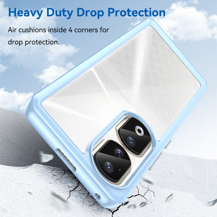 For Honor 90 Pro Colorful Series Acrylic Hybrid TPU Phone Case(Blue) by buy2fix