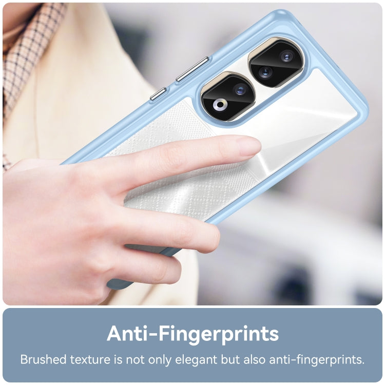 For Honor 90 Pro Colorful Series Acrylic Hybrid TPU Phone Case(Blue) by buy2fix