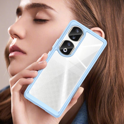 For Honor 90 Pro Colorful Series Acrylic Hybrid TPU Phone Case(Blue) by buy2fix