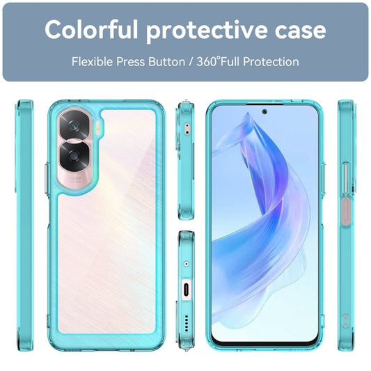 For Nothing Phone 2 Colorful Series Acrylic + TPU Phone Case(Transparent Blue) - Nothing Cases by buy2fix | Online Shopping UK | buy2fix