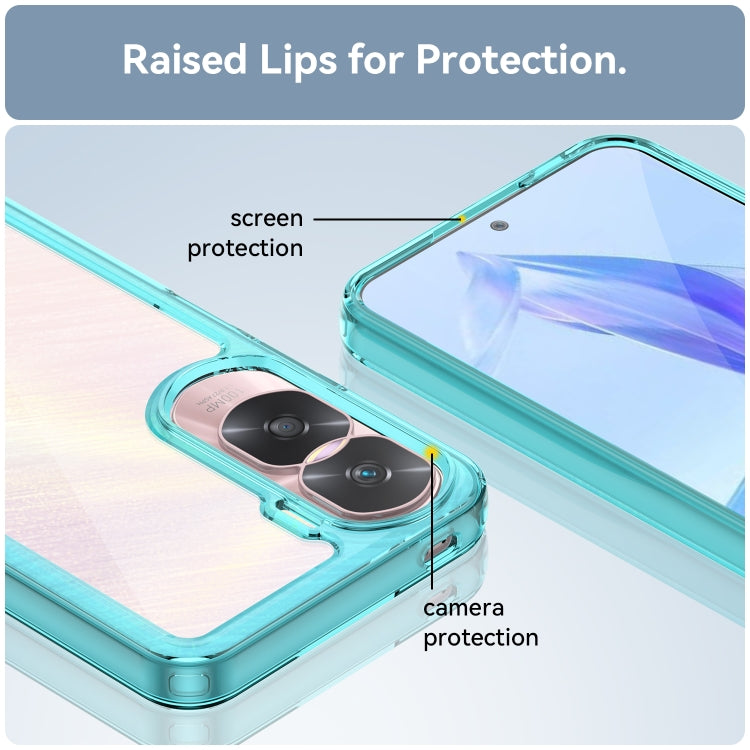 For Nothing Phone 2 Colorful Series Acrylic + TPU Phone Case(Transparent Blue) - Nothing Cases by buy2fix | Online Shopping UK | buy2fix