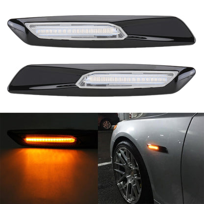 2 PCS Car Fender Light  LED Leaf Board Side DC12V / 1.7W for BMW, Yellow Light, Style:C - Arrow Turn Lights by buy2fix | Online Shopping UK | buy2fix