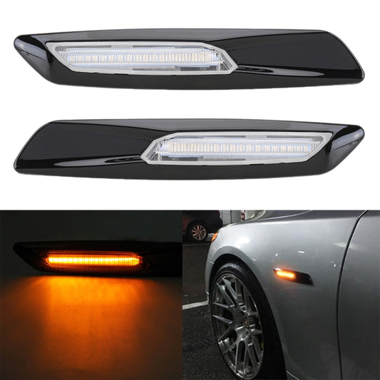 2 PCS Car Fender Light  LED Leaf Board Side DC12V / 1.7W for BMW, Yellow Light, Style:C - Arrow Turn Lights by buy2fix | Online Shopping UK | buy2fix