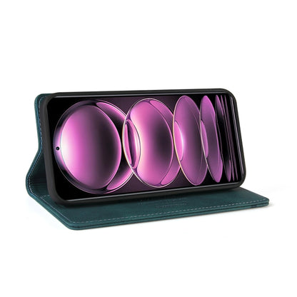 For Xiaomi Redmi Note 12 Pro India/Poco X5 Pro Skin Feel Anti-theft Brush Horizontal Flip Leather Case with Holder(Blue) by buy2fix