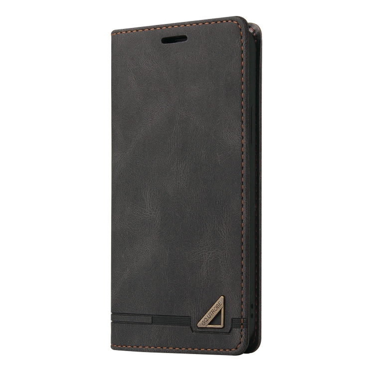 For Xiaomi Poco F5 Pro/Redmi K60/K60 Pro Skin Feel Anti-theft Brush Horizontal Flip Leather Case with Holder(Black) - Xiaomi Cases by buy2fix | Online Shopping UK | buy2fix