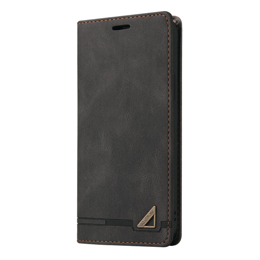 For Xiaomi Poco F5 Pro/Redmi K60/K60 Pro Skin Feel Anti-theft Brush Horizontal Flip Leather Case with Holder(Black) - Xiaomi Cases by buy2fix | Online Shopping UK | buy2fix