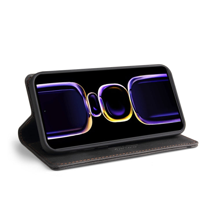 For Xiaomi Poco F5 Pro/Redmi K60/K60 Pro Skin Feel Anti-theft Brush Horizontal Flip Leather Case with Holder(Black) - Xiaomi Cases by buy2fix | Online Shopping UK | buy2fix