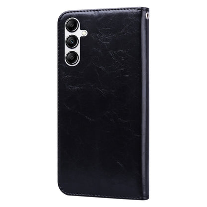 For Samsung Galaxy A24 4G Oil Wax Texture Leather Phone Case(Black) by buy2fix