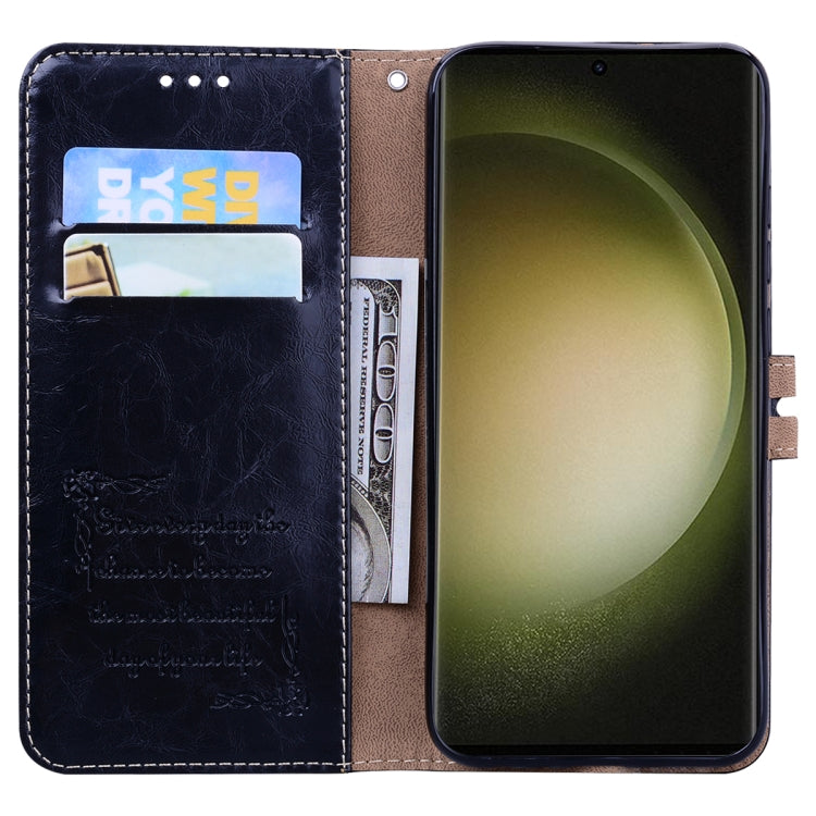 For Samsung Galaxy A24 4G Oil Wax Texture Leather Phone Case(Black) by buy2fix