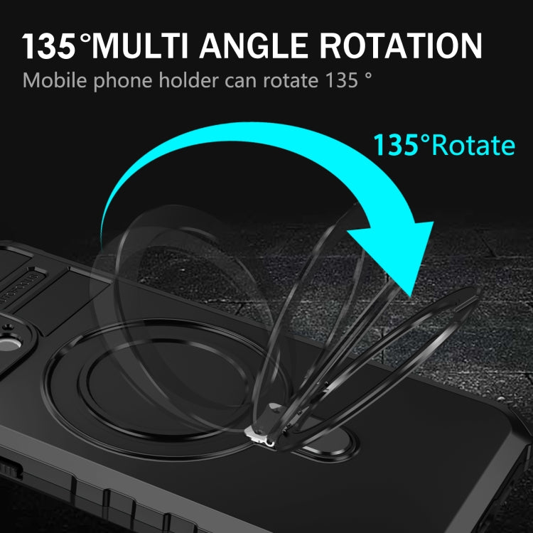 For iPhone 15 Pro Max MagSafe Magnetic Holder Phone Case(Black) by buy2fix