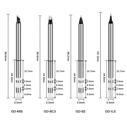 GVDA GD300 Intelligent Internal Heating Digital Display Constant Temperature Maintenance Electric Soldering Iron with 65W Charger + 4 Tips by GVDA