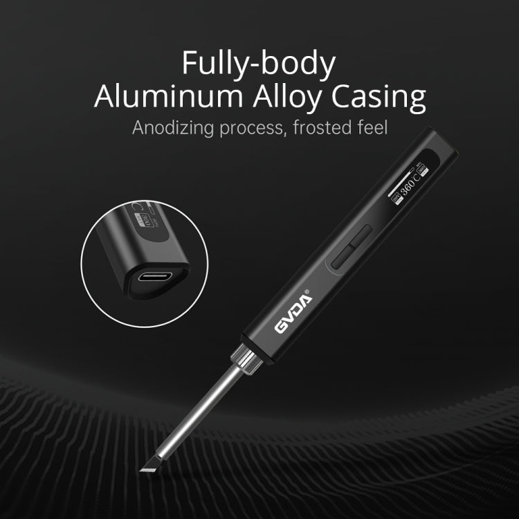 GVDA GD300 Intelligent Internal Heating Digital Display Constant Temperature Maintenance Electric Soldering Iron with 65W Charger + 4 Tips by GVDA