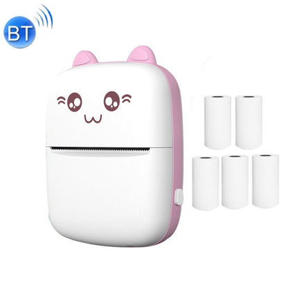 C9 Mini Bluetooth Wireless Thermal Printer With 5 Papers(Pink) by buy2fix