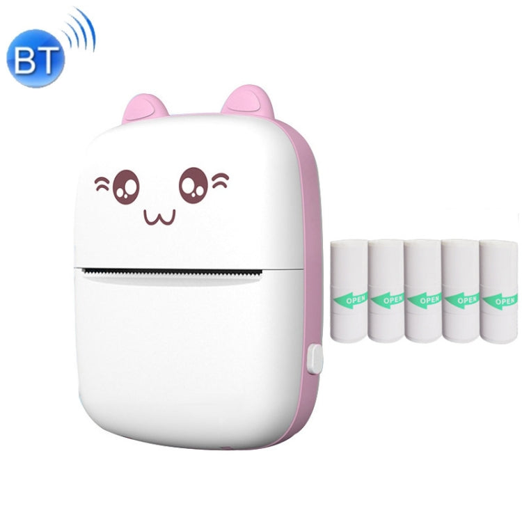 C9 Mini Bluetooth Wireless Thermal Printer With 5 Sticker Papers(Pink) by buy2fix