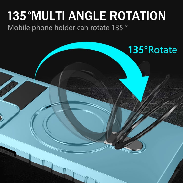 For Samsung Galaxy Note20 Ultra MagSafe Magnetic Holder Phone Case(Light Blue) by buy2fix