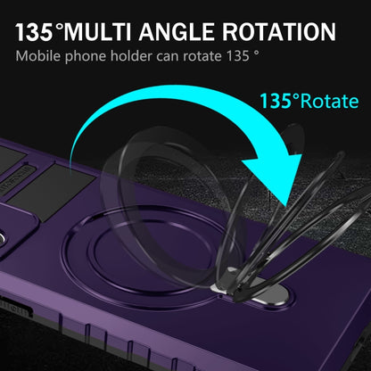 For Samsung Galaxy Note20 Ultra MagSafe Magnetic Holder Phone Case(Purple) by buy2fix