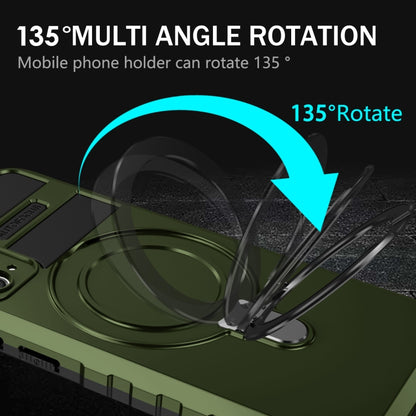 For Samsung Galaxy S20 FE MagSafe Magnetic Holder Phone Case(Green) by buy2fix