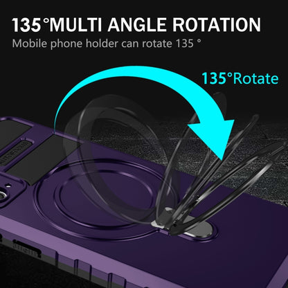 For Samsung Galaxy S20 FE MagSafe Magnetic Holder Phone Case(Purple) by buy2fix
