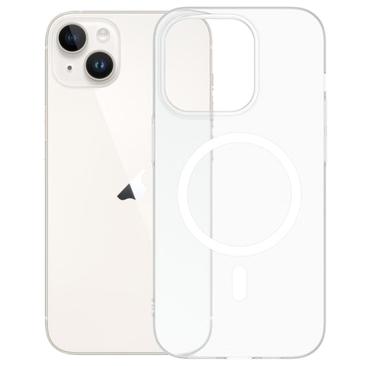 For iPhone 14 High Transparency MagSafe Ice Fog Phone Case(Translucent White) - iPhone 14 Cases by buy2fix | Online Shopping UK | buy2fix