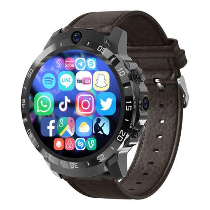 MT27 4G+64G 1.6 inch IP67 Waterproof 4G Android 8.1 Smart Watch Support Heart Rate / GPS, Type:Leather Band by buy2fix