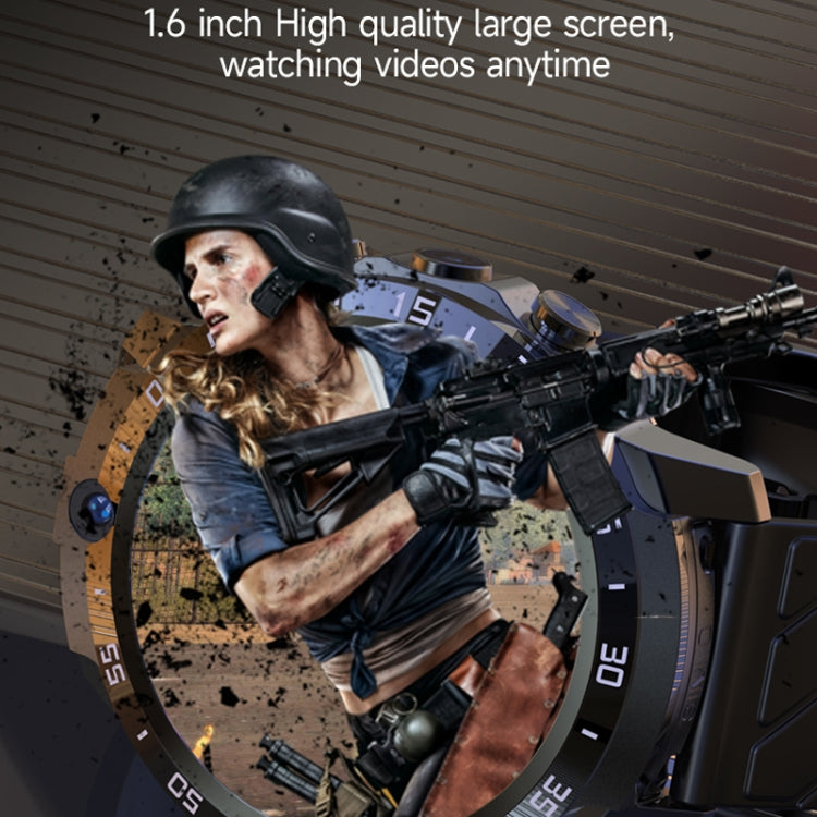 MT27 4G+64G 1.6 inch IP67 Waterproof 4G Android 8.1 Smart Watch Support Heart Rate / GPS, Type:Leather Band by buy2fix