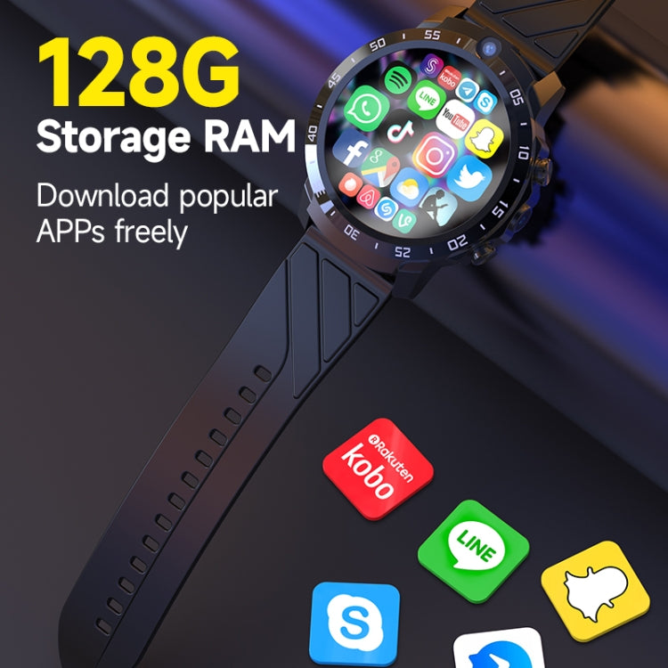 MT27 4G+64G 1.6 inch IP67 Waterproof 4G Android 8.1 Smart Watch Support Heart Rate / GPS, Type:Leather Band by buy2fix