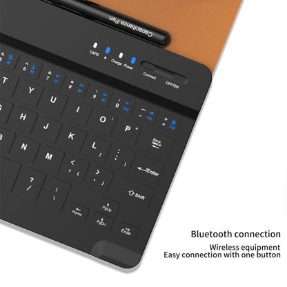For Samsung Galaxy Z Fold5 GKK Gear Adjustment Bluetooth Keyboard + Pen + Mouse + Case Set(Brown) - Samsung Keyboard by GKK | Online Shopping UK | buy2fix