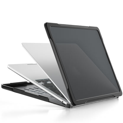 For MacBook Air 13.6 inch A2681 2022 / M3 2024 A3113 / M4 2025 A3240 Translucent Laptop Protective Case(Transparent Black) - MacBook Air Cases by buy2fix | Online Shopping UK | buy2fix
