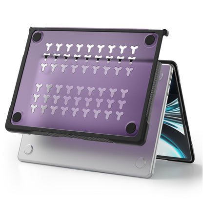 For MacBook Air 13.6 inch A2681 2022 / M3 2024 A3113 / M4 2025 A3240 Translucent Laptop Protective Case(Purple) - MacBook Air Cases by buy2fix | Online Shopping UK | buy2fix
