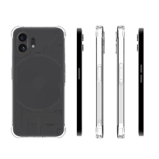 For Nothing Phone 2 Shockproof Non-slip Thickening TPU Phone Case(Transparent) - Nothing Cases by buy2fix | Online Shopping UK | buy2fix