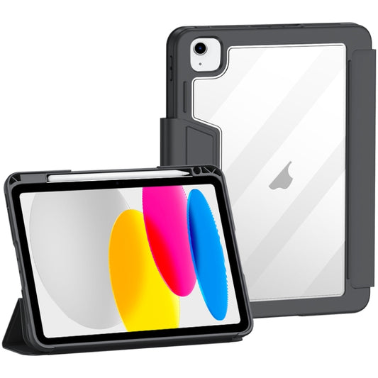 For iPad 2025 / 2022 Deformation Buckle Leather Smart Tablet Case(Black) - iPad 2025 / 2022 Cases by buy2fix | Online Shopping UK | buy2fix
