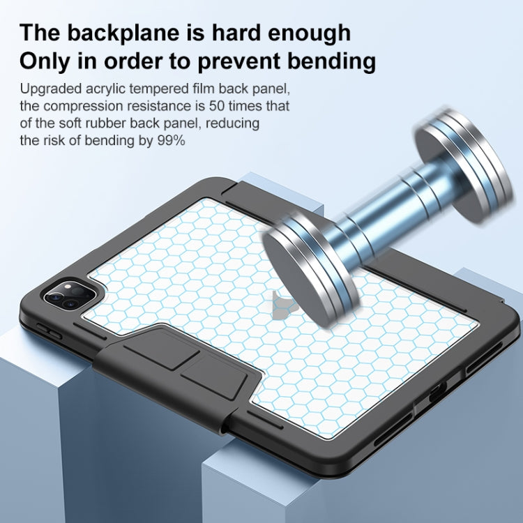 For iPad 2025 / 2022 Deformation Buckle Leather Smart Tablet Case(Black) - iPad 2025 / 2022 Cases by buy2fix | Online Shopping UK | buy2fix