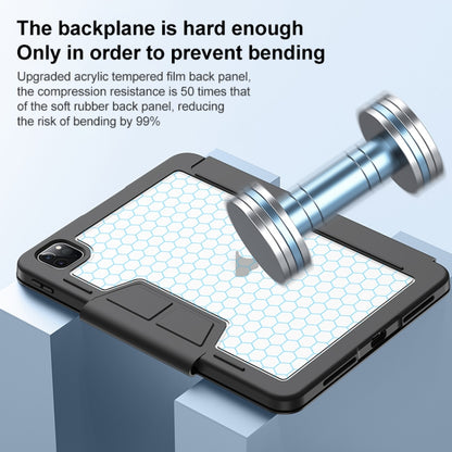 For iPad 2025 / 2022 Deformation Buckle Leather Smart Tablet Case(Black) - iPad 2025 / 2022 Cases by buy2fix | Online Shopping UK | buy2fix