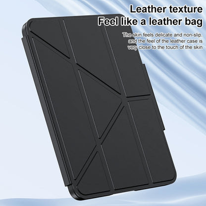 For iPad Air 2022 / 2020 Deformation Buckle Leather Smart Tablet Case(Black) - iPad Air (2022) / (2020) 10.9 Cases by buy2fix | Online Shopping UK | buy2fix