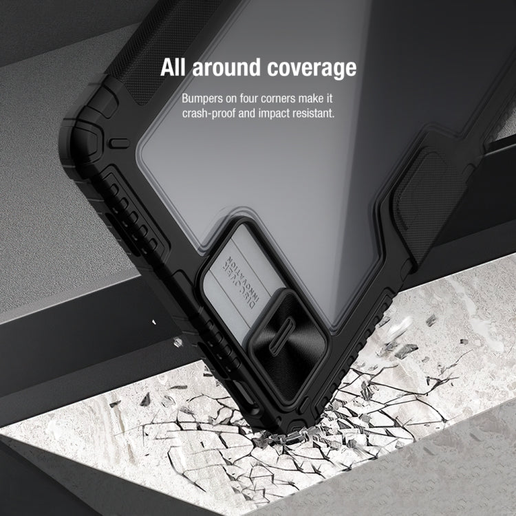 For Xiaomi Pad 6 / Pad 6 Pro NILLKIN Bumper Pro Camshield Tablet Leather Case(Black) - More Tablet Cases by NILLKIN | Online Shopping UK | buy2fix