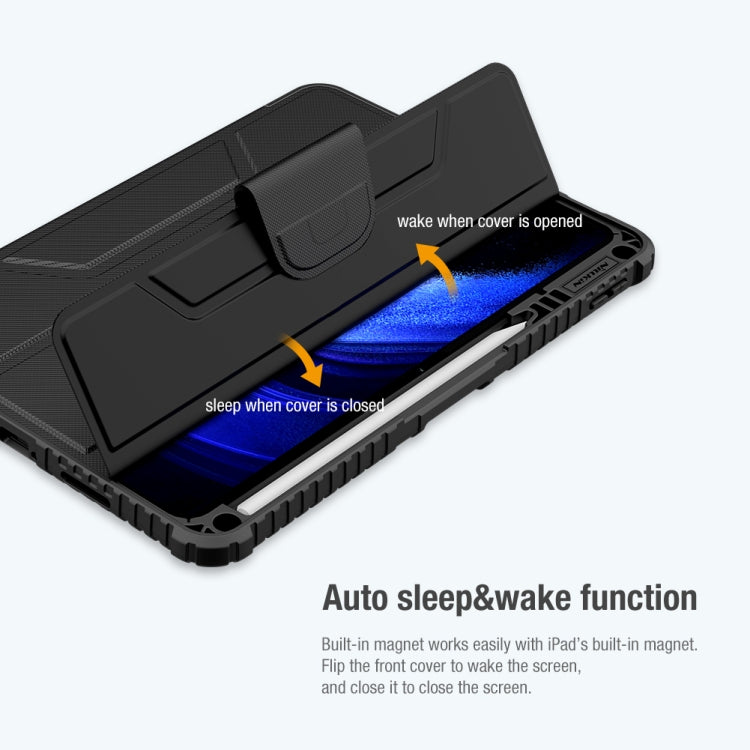 For Xiaomi Pad 6 / Pad 6 Pro NILLKIN Bumper Pro Camshield Tablet Leather Case(Black) - More Tablet Cases by NILLKIN | Online Shopping UK | buy2fix