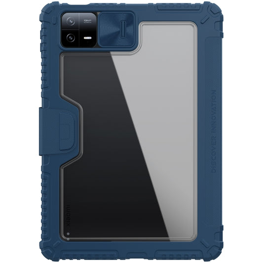 For Xiaomi Pad 6 / Pad 6 Pro NILLKIN Bumper Pro Camshield Tablet Leather Case(Blue) - More Tablet Cases by NILLKIN | Online Shopping UK | buy2fix