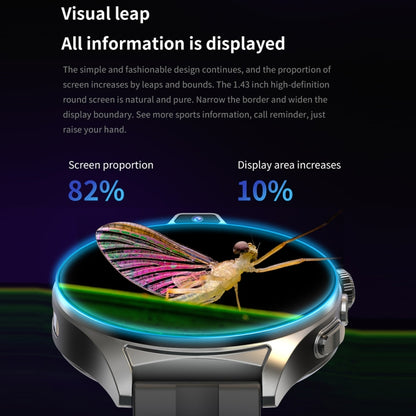 L01 1.43 inch IP67 Waterproof 4G Android 9.0 Smart Watch Support Face Recognition / GPS, Specification:4G+128G(Black) by buy2fix