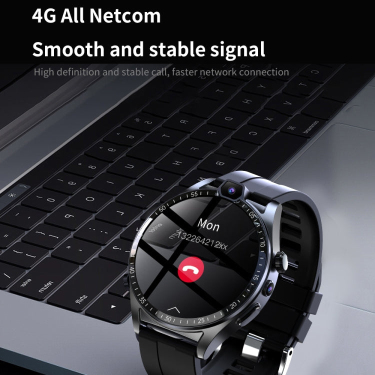 L01 1.43 inch IP67 Waterproof 4G Android 9.0 Smart Watch Support Face Recognition / GPS, Specification:4G+128G(Black) by buy2fix