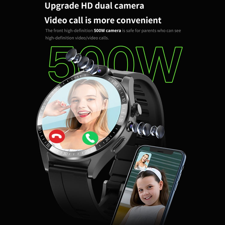 L01 1.43 inch IP67 Waterproof 4G Android 9.0 Smart Watch Support Face Recognition / GPS, Specification:4G+128G(Black) by buy2fix