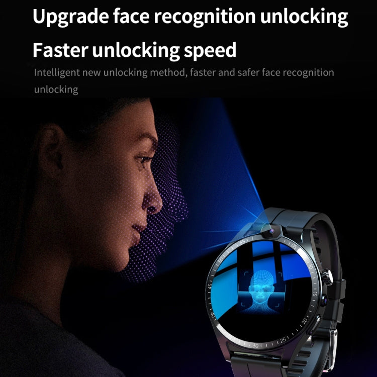 L01 1.43 inch IP67 Waterproof 4G Android 9.0 Smart Watch Support Face Recognition / GPS, Specification:4G+128G(Black) by buy2fix