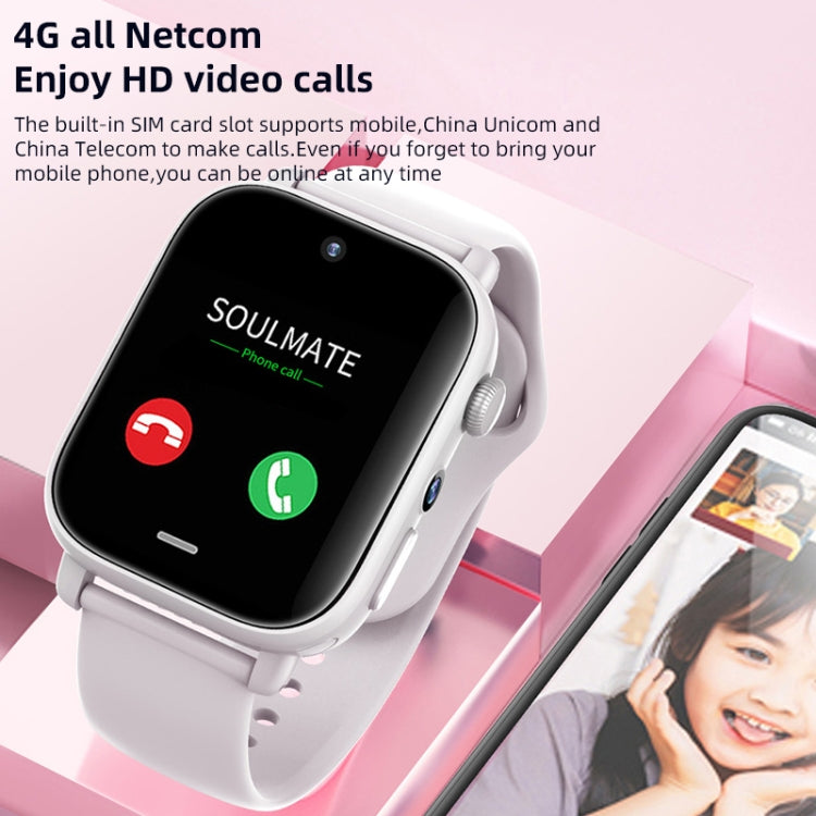 UNIWA X1S 1.9 inch IP67 Waterproof 4G Android 8.1 Dual Cameras Smart Watch Support Temperature Measurement, Specification:1G+8G(White) - Android Watch by buy2fix | Online Shopping UK | buy2fix