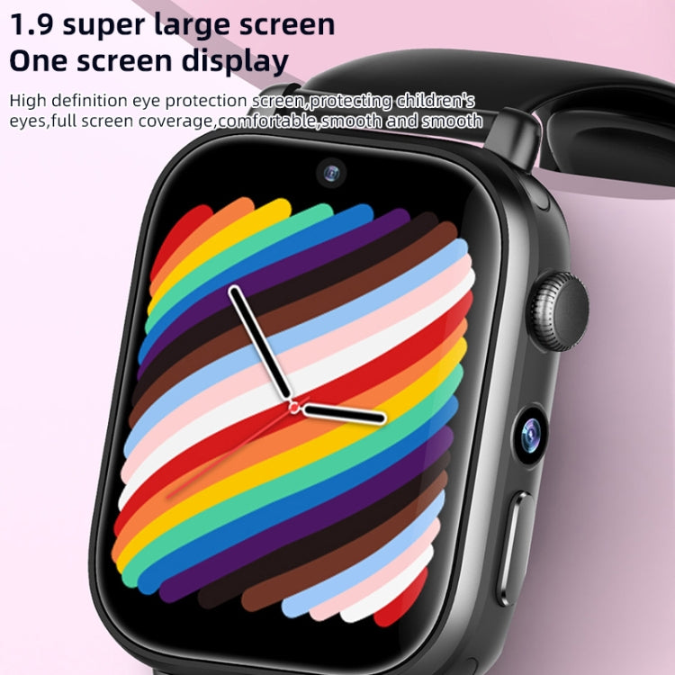 UNIWA X1S 1.9 inch IP67 Waterproof 4G Android 8.1 Dual Cameras Smart Watch Support Temperature Measurement, Specification:1G+8G(Black) by buy2fix