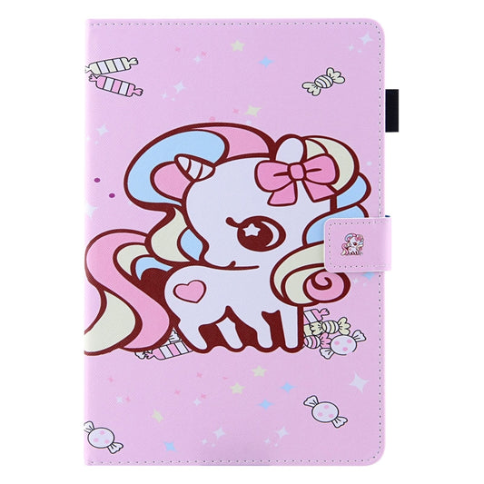 For Amazon Fire Max 11 2023 Colored Drawing Smart Leather Tablet Case(Candy Unicorn) - Amazon by buy2fix | Online Shopping UK | buy2fix