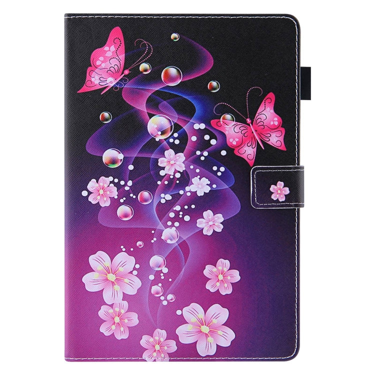 For Amazon Fire Max 11 2023 Colored Drawing Leather Smart Tablet Case(Dual Pink Butterflies) - Amazon by buy2fix | Online Shopping UK | buy2fix